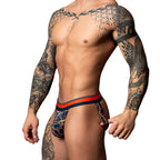 Male Power Soo Cumfy Jock Navy/Orange S/M