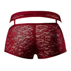 Male Power Lucifer Cutout Short Burgundy XL