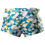 Male Power Cut It Out! Cutout Mini Short Blue/White M
