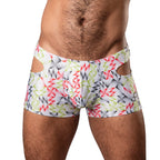 Male Power Cut It Out! Cutout Mini Short Red/Black M