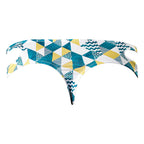 Male Power Cut It Out! Cutout Thong Blue/White S/M