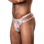Male Power Cut It Out! Cutout Thong Red/Black S/M
