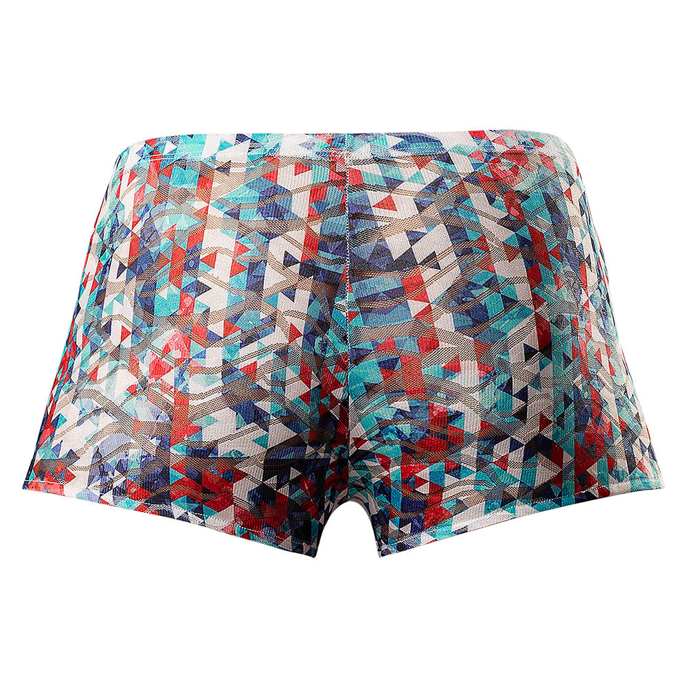Male Power Your Lace Or Mine Pouch Short Geometric M