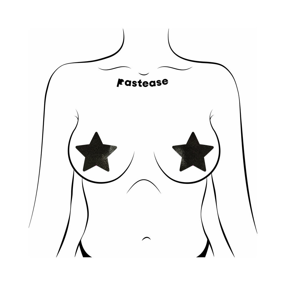 Pastease Everyday Reusable: Liquid Black Star Pasties