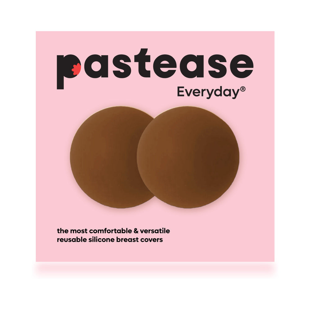 Pastease Halos Reusable Sticky Adhesive Silicone Nipple Cover Dark Large D+ Cup