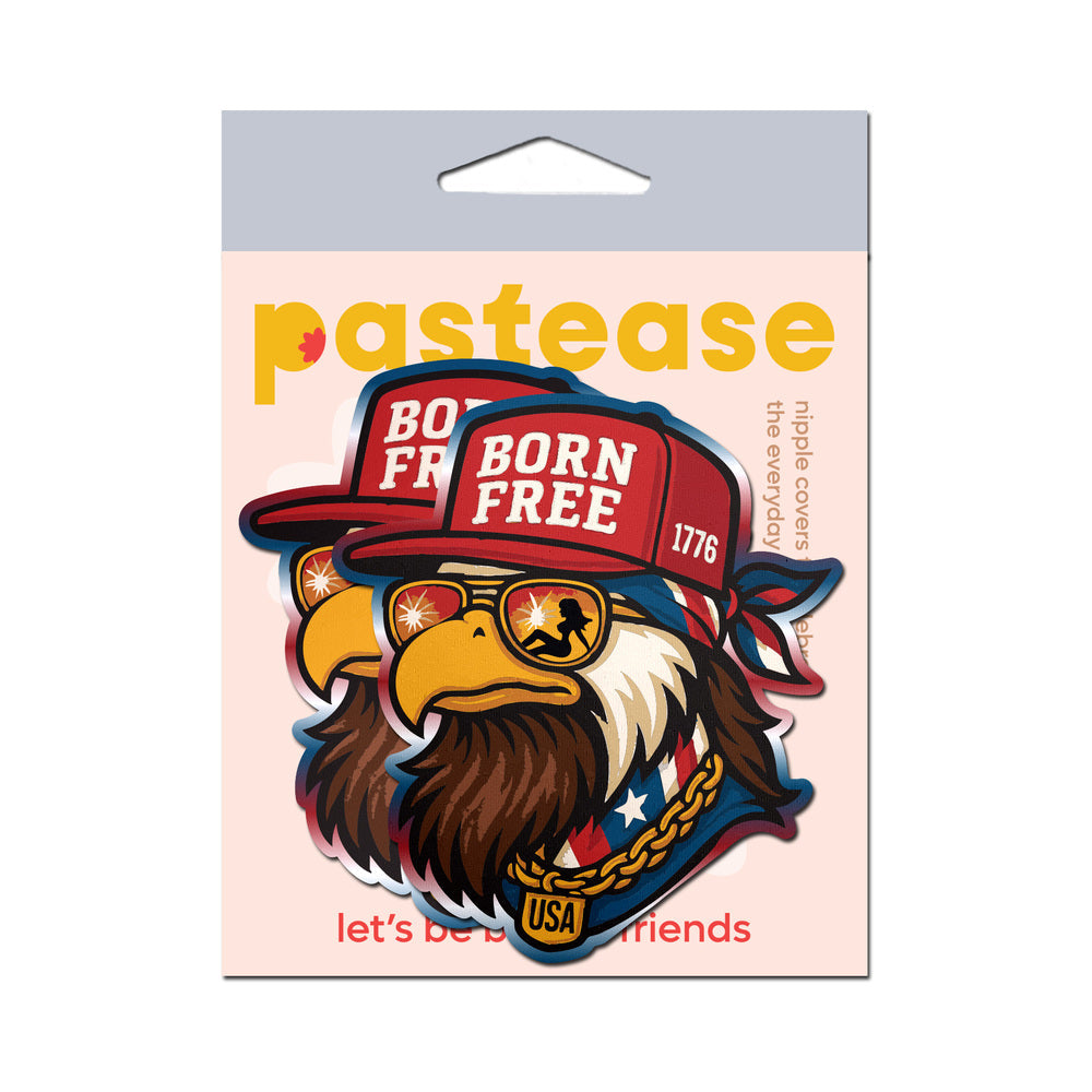 Pastease Patriotic Born Free Red White & Blue American Glory Eagle Nipple Covers