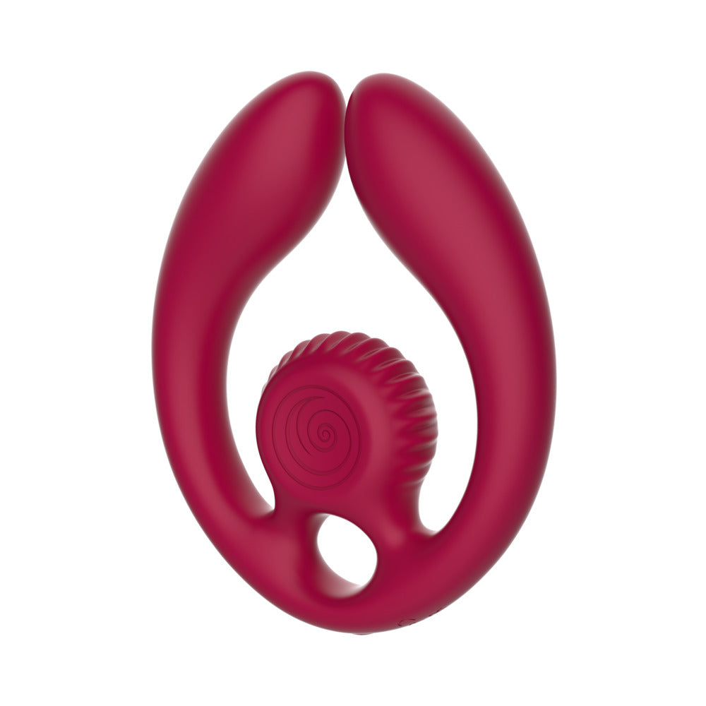 SVibe Snail GIZI Duo Couples Stimulator Burgundy