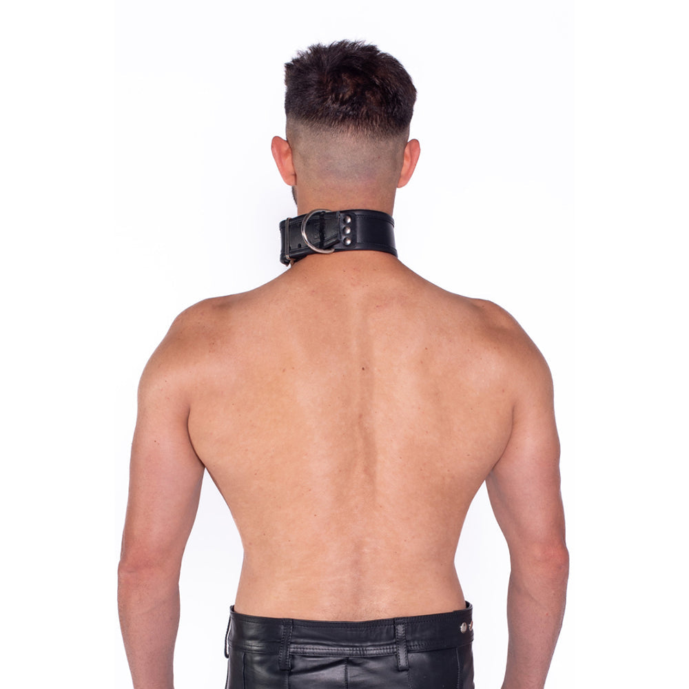 Prowler RED Leather Collar S/M