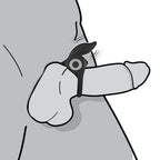 Enhancer Vibrating Rabbit C-Ring Black