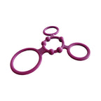 Enhancer Quad Cockring Rubine Red
