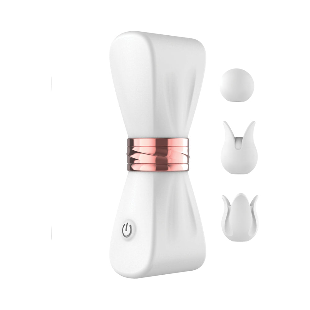 Gold Glam Tri-Tip Vibe White