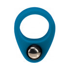 LEVELZ Liquid Silicone Single Weighted Ball Cock Ring Teal