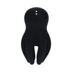 LEVELZ Digital Vibrating Silicone Penis Head Stimulator with Tentacles Black