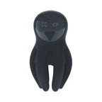 LEVELZ Digital Vibrating Silicone Penis Head Stimulator with Tentacles Black