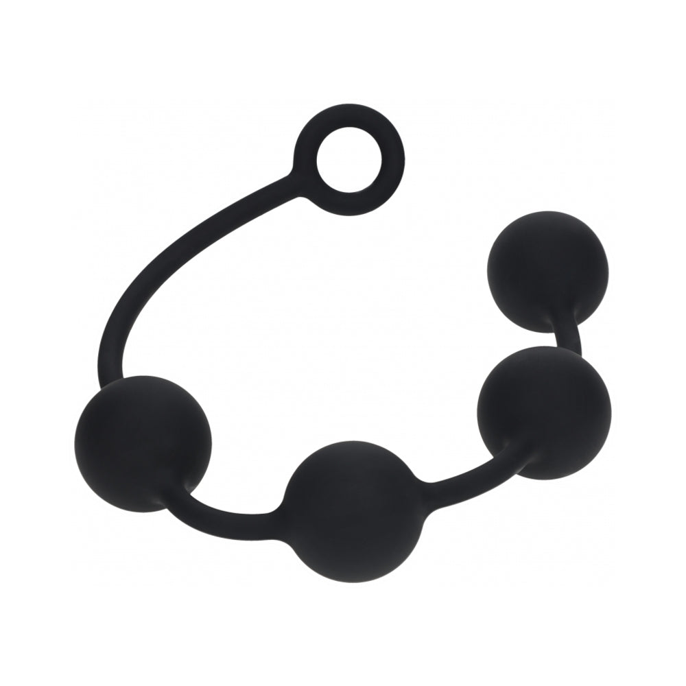 LEVELZ Round Silicone Anal Balls XLarge 50 mm Black