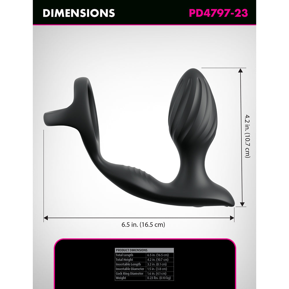 Anal Fantasy Elite Ass-Gasm Gyro-Milk Pro Black