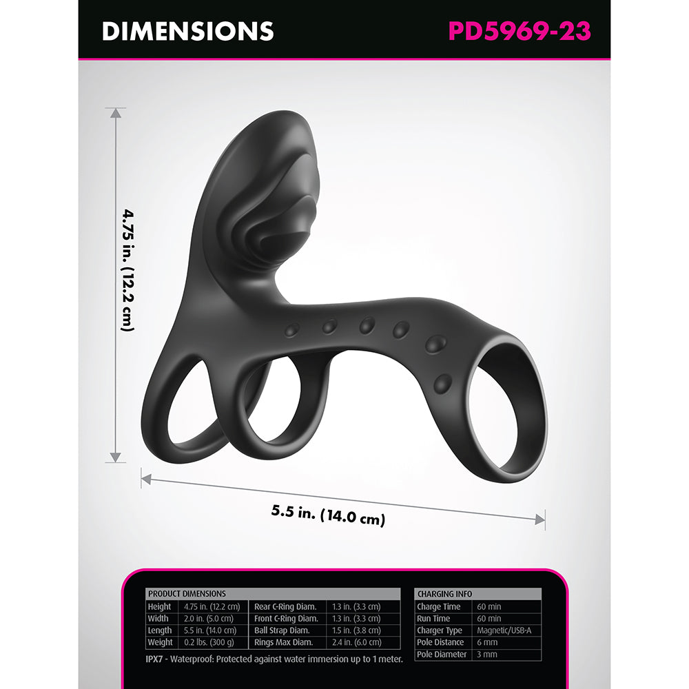 Fantasy C-Ringz Ultimate Couples Cage Pro Black