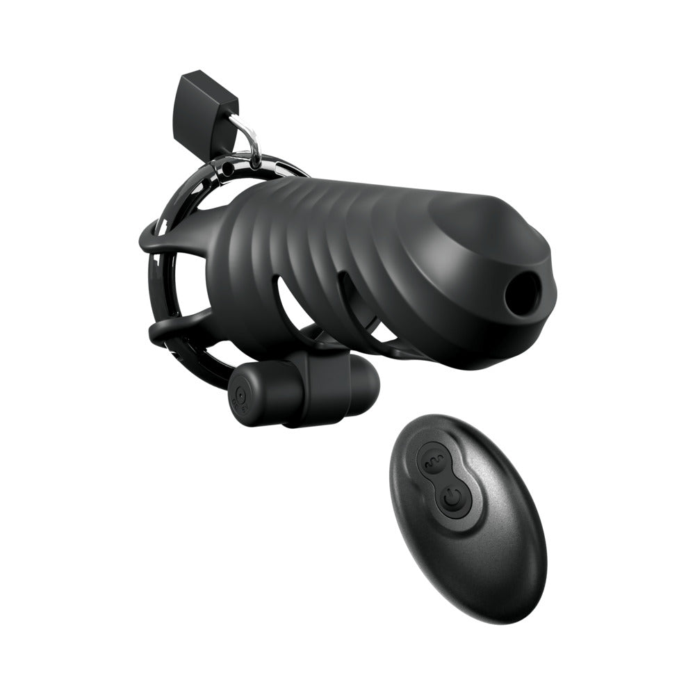 Fantasy C-Ringz Remote-Controlled Vibrating Cock Blocker Black