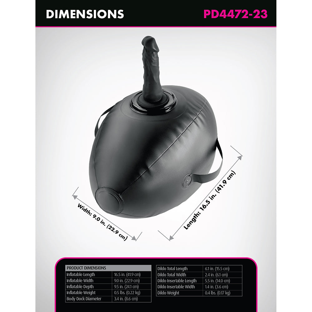 Fetish Fantasy Series Body Dock Inflatable Love Ball Black