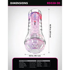 PDX Elite ViewTube XXL See Thru EZ-Grip LED Stroker Clear