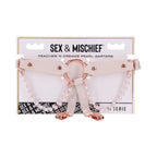 Sportsheets Sex & Mischief Peaches 'n CreaMe Pearl Garters