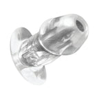 Master Series Dicked Clear Hollow Anal Plug Medium