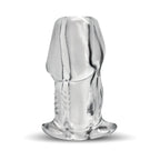 Master Series Dicked Clear Hollow Anal Plug Small
