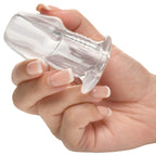Master Series Dicked Clear Hollow Anal Plug Small