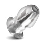 Master Series Dicked Clear Hollow Anal Plug XLarge