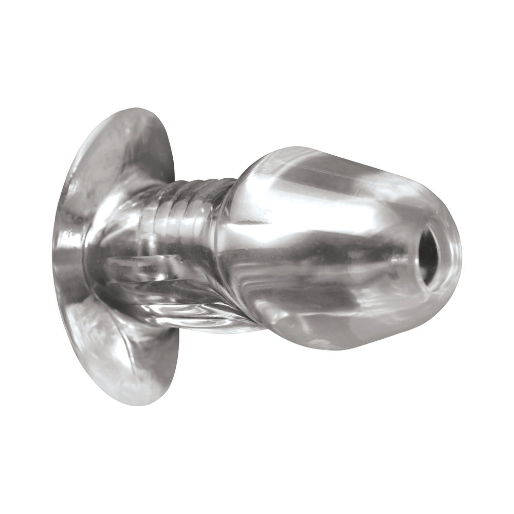 Master Series Dicked Clear Hollow Anal Plug XLarge