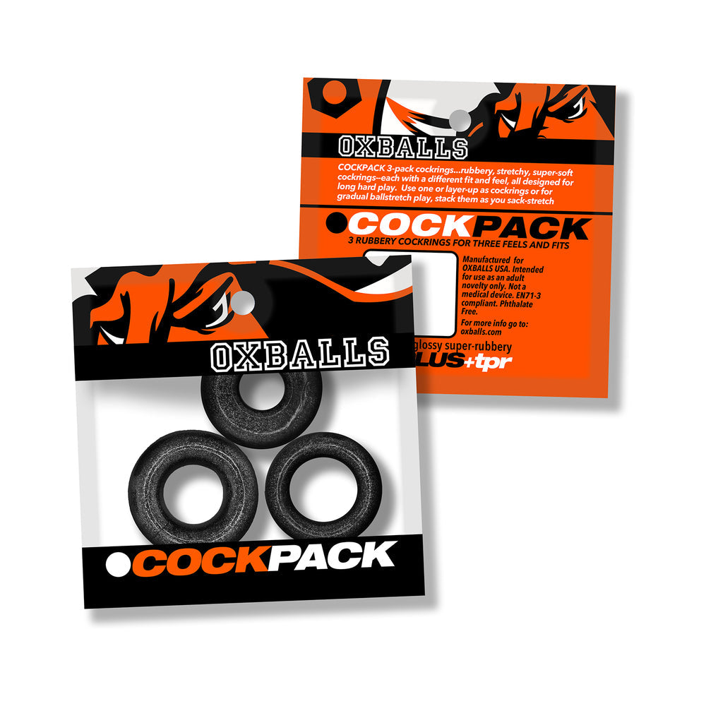 Oxballs Cockpack Multi Design 3-Pack Black Mica