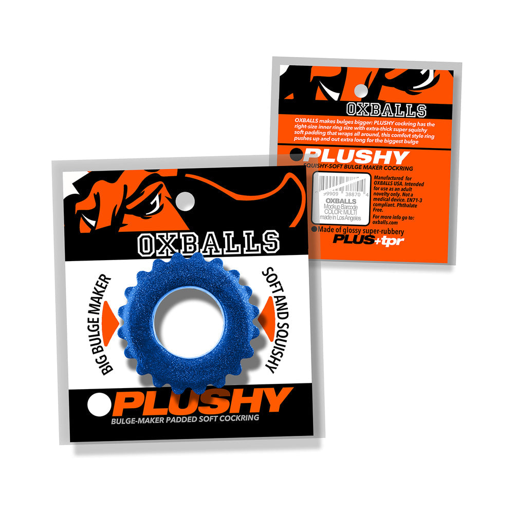 Oxballs Plushy Single Ring Blue Fire