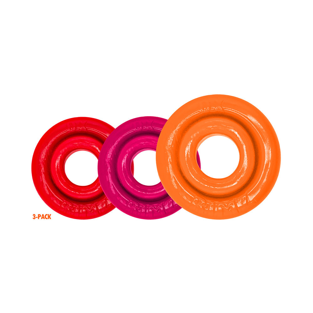 Oxballs Rimringz Multi Size 3-Pack Fire Hots