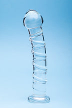 Clarity Seraphic Spiral Glass Dildo