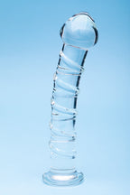 Clarity Seraphic Spiral Glass Dildo