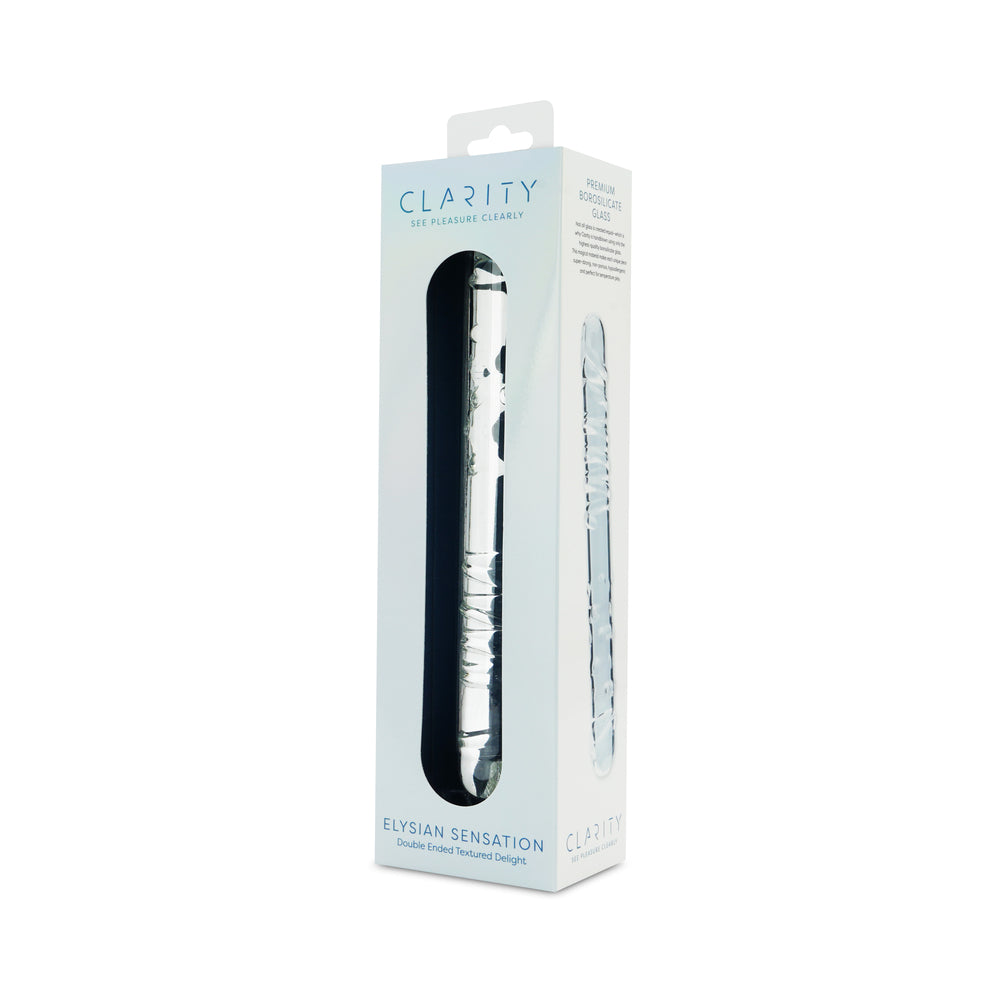 Clarity Elysian Sensation Glass Dildo