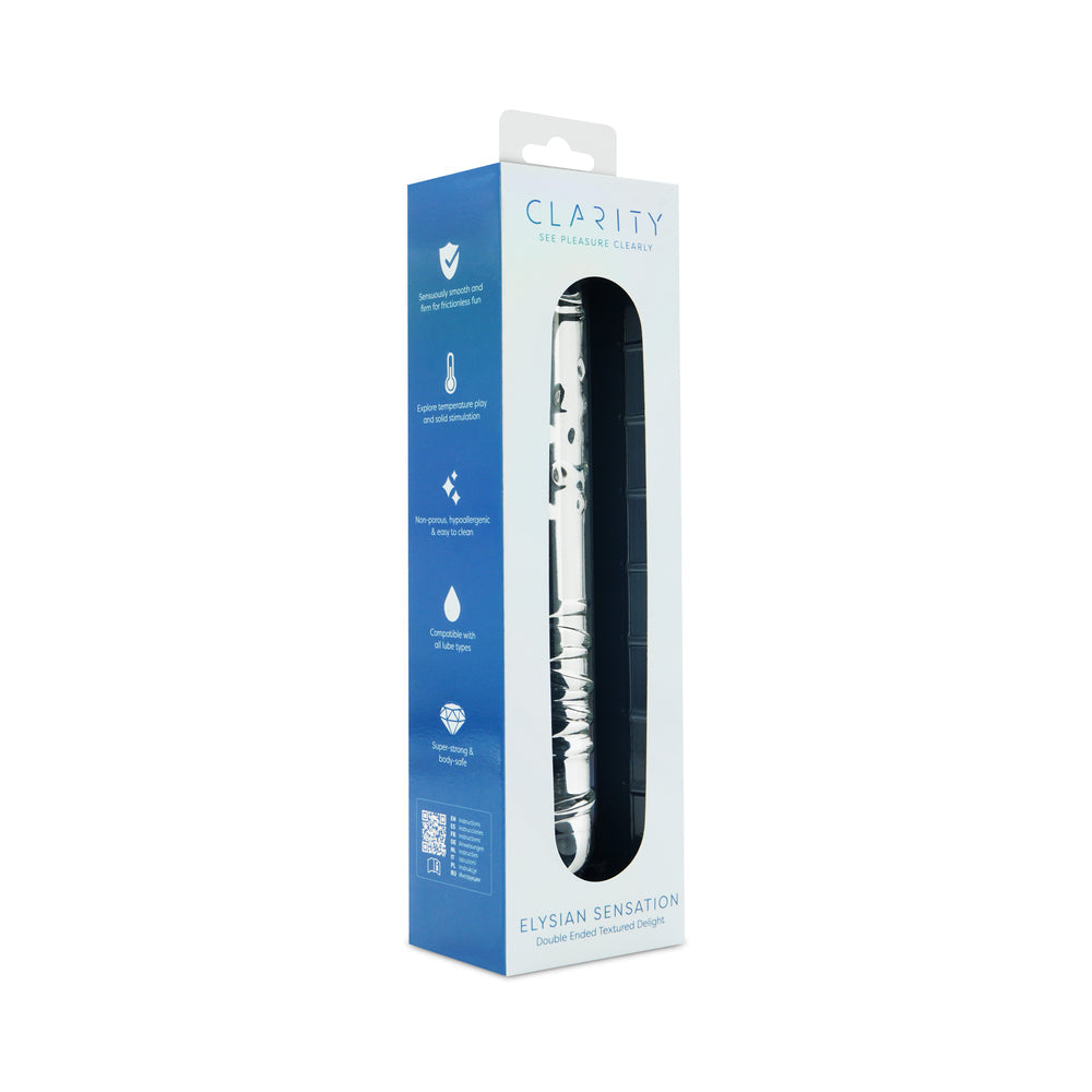 Clarity Elysian Sensation Glass Dildo