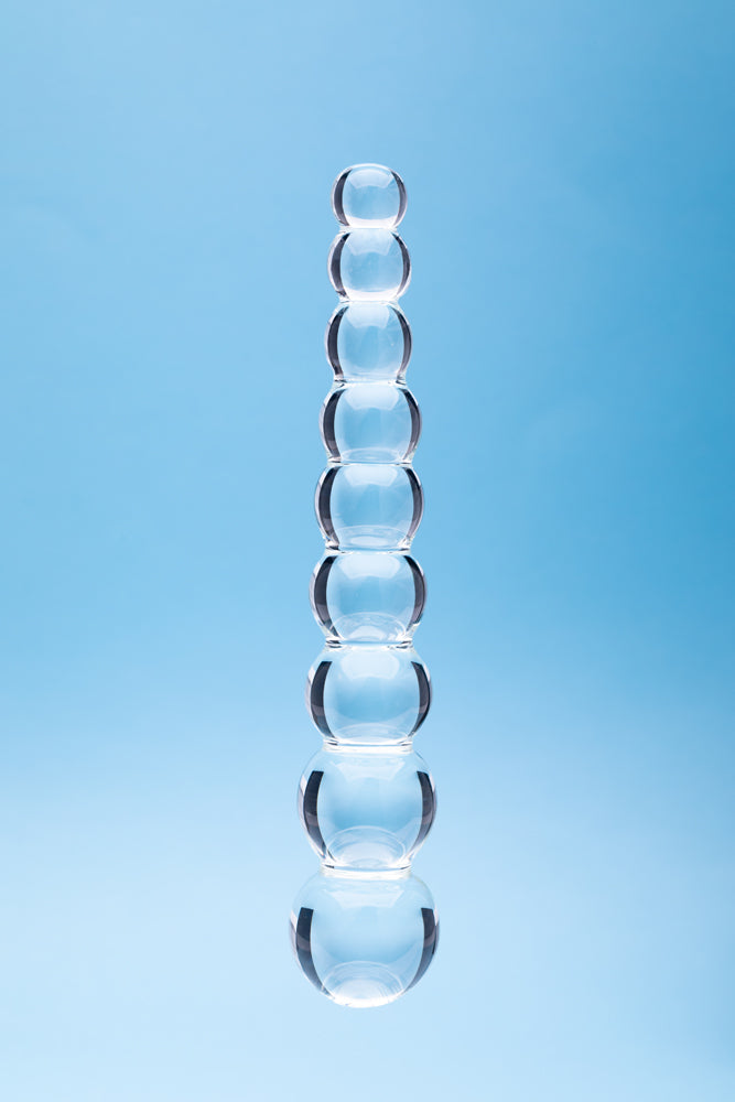 Clarity Elysian Pearls Glass Dildo