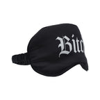 Ouch! Bitch Printed Mask Satin Black