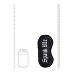Ouch! Spank Me Printed Mask Satin Black