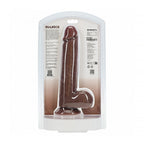 RealRock 9 in. Cock with Balls Straight Brown