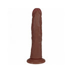 RealRock 6 in. Vibrating Cock Curved Brown