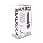 RealRock 6 in. Vibrating Cock Curved Brown
