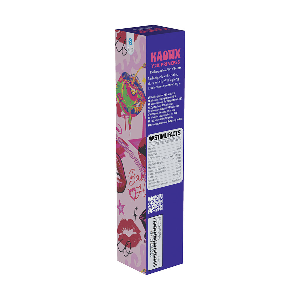 SLI Kaotix Y2K Princess Rechargeable Vibrator Powder Pink