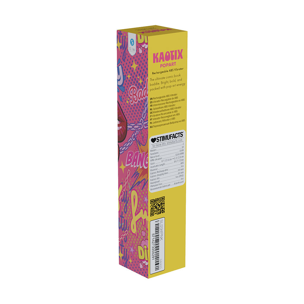 SLI Kaotix Pop Art Rechargeable Vibrator Pink