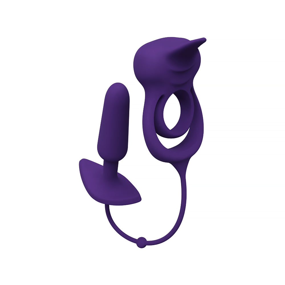 VeDO Humper Rechargeable Dual C-Ring with Anal Plug Purple
