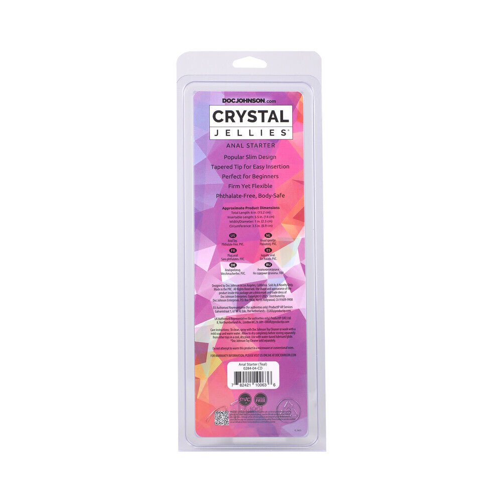 Crystal Jellies Anal Starter 5.5 in. Teal