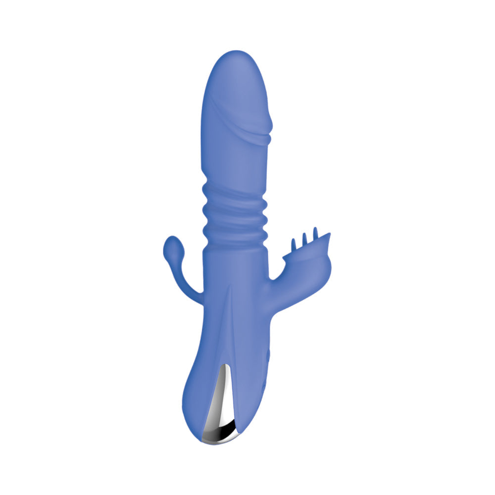 Intruder Heat Up Thruster with Tickler Blue