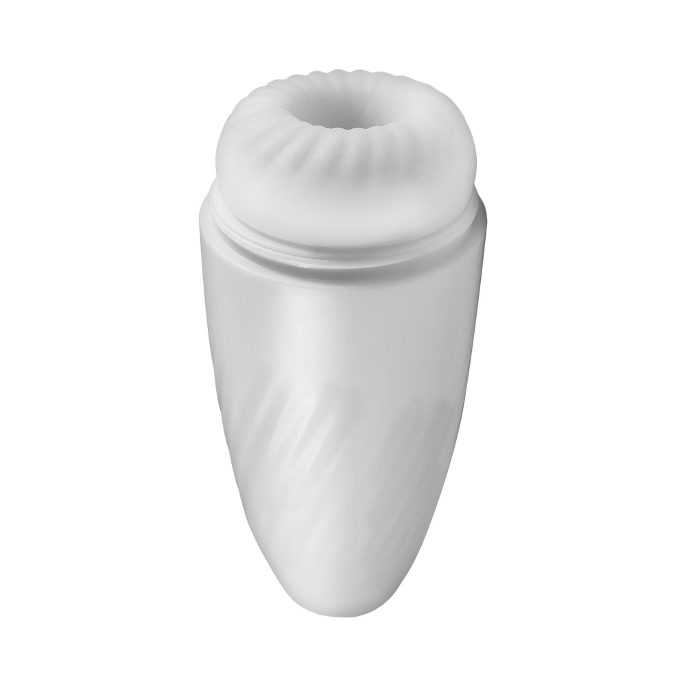 Magic Vibrating & Talking Masturbator White
