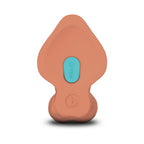 b-Vibe Slipskin Realistic Silicone Dildo 9 in. Curved Mocha